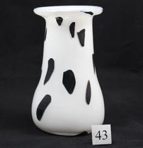 Vase #43 - White & Black 202//209
